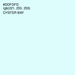 #DDFDFD - Oyster Bay Color Image